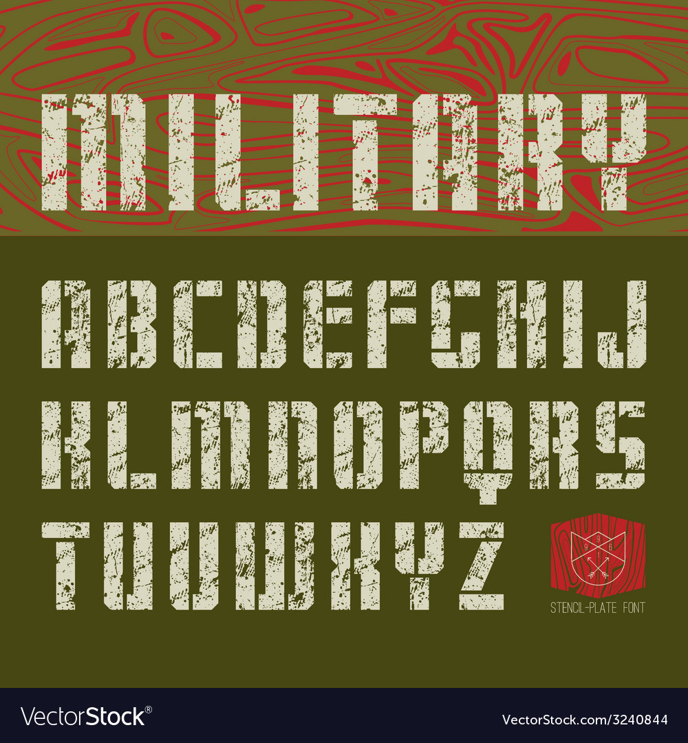 Шрифты военные