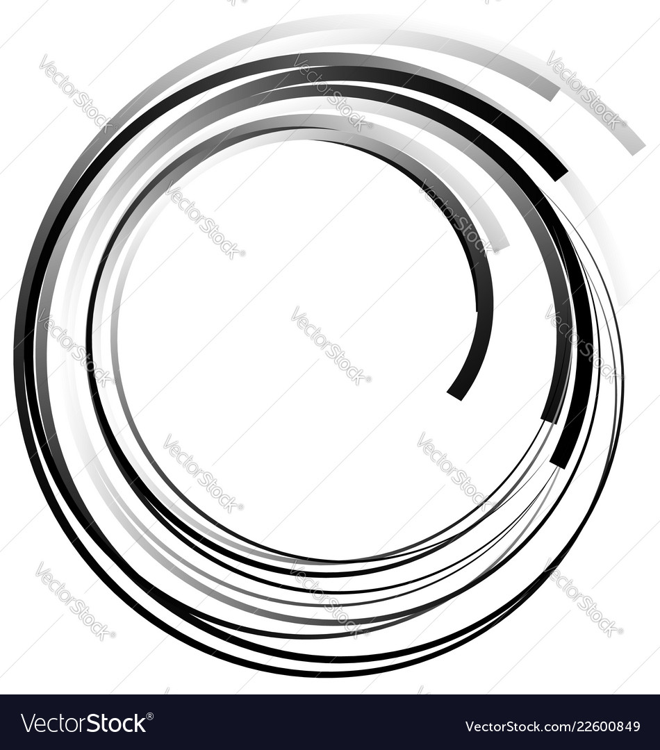 Abstract circular element with random circles Vector Image