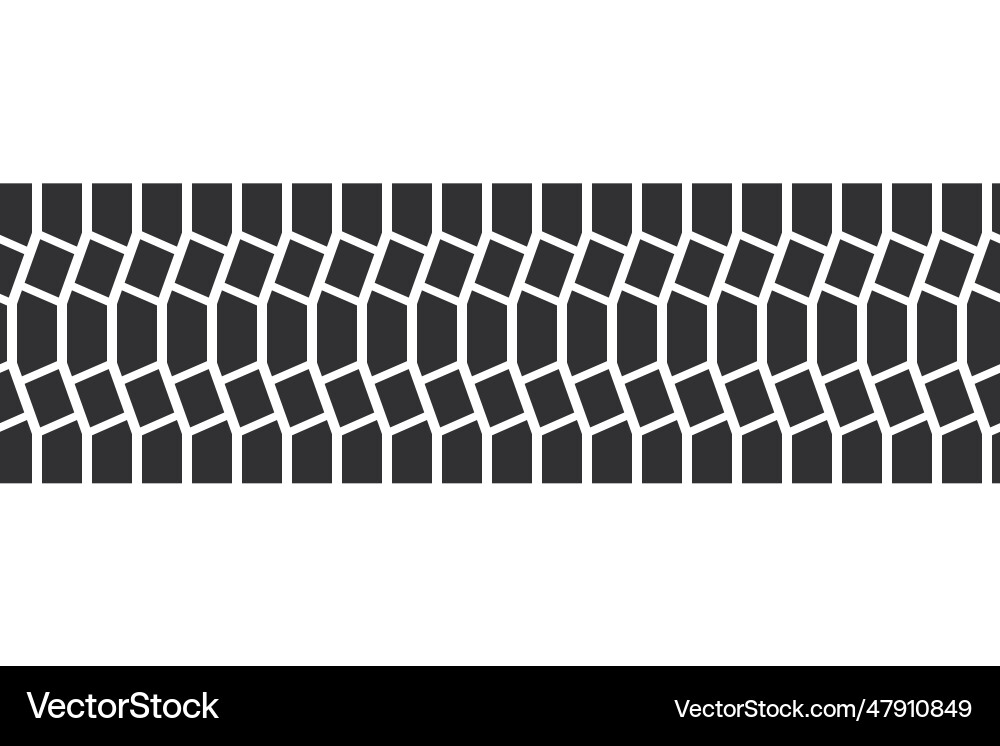 Auto tire tread seamless elements car Royalty Free Vector