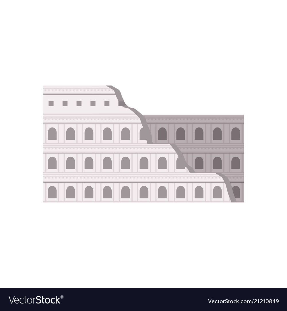 Roman Colosseum Rome Italy Building Royalty Free Vector