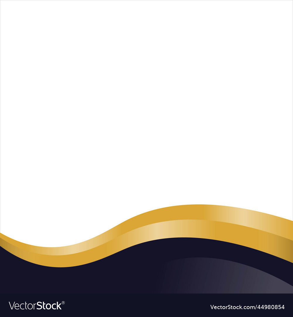 Black gold footer design template Royalty Free Vector Image