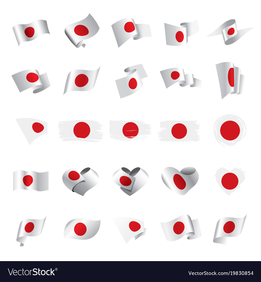 Japan flag Royalty Free Vector Image - VectorStock