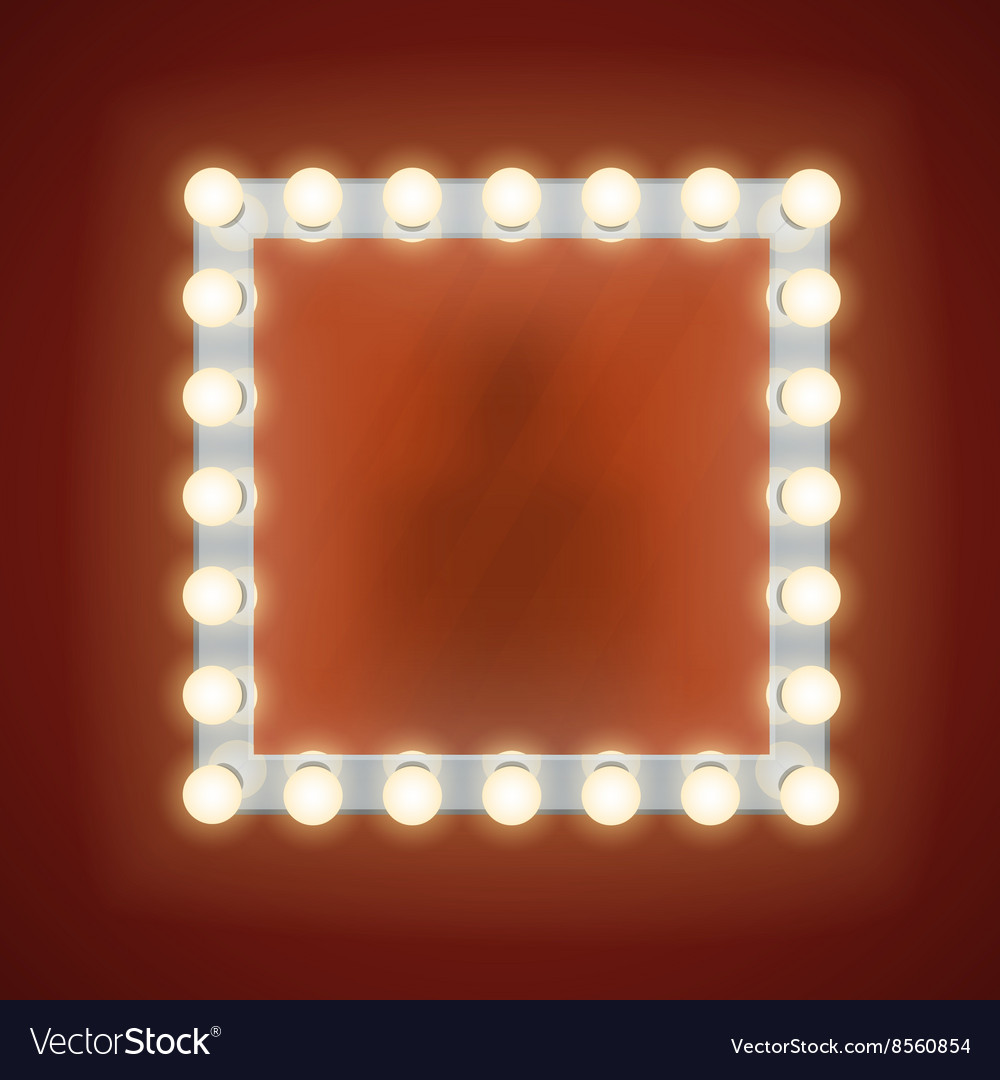 Makeup Mirror With Electric Bulbs