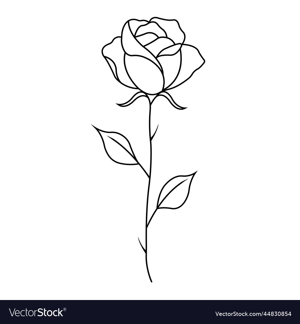 Rose Icon 5 Royalty Free Vector Image - Vectorstock