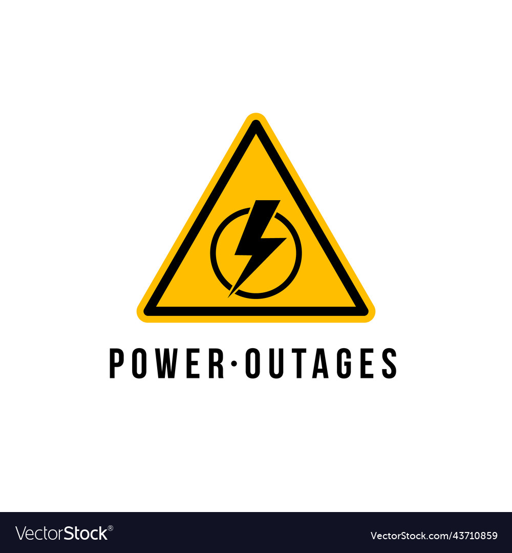 Power Outage Blackout Failure Electric Royalty Free Vector