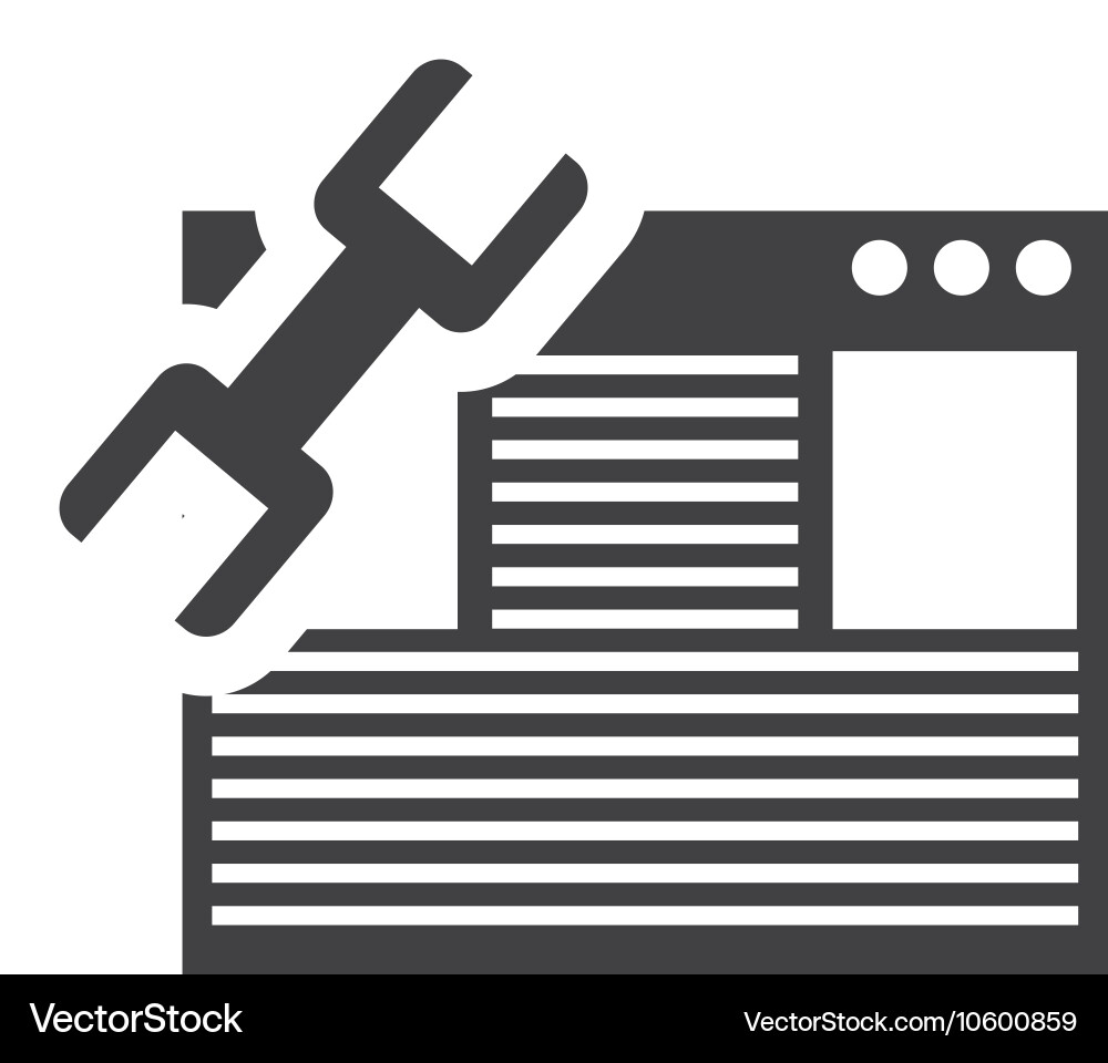 Template windows isolated icon Royalty Free Vector Image