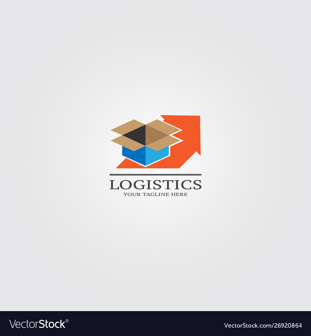 Logistic Logo Template For Business Royalty Free Vector