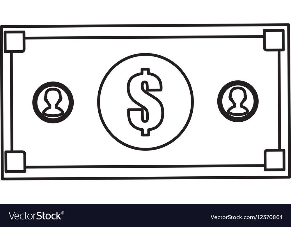 Money Billet Isolated Royalty Free Vector Image