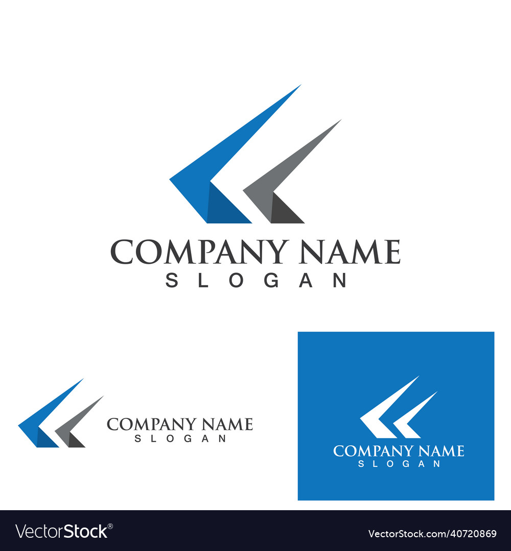 Business finance logo template Royalty Free Vector Image