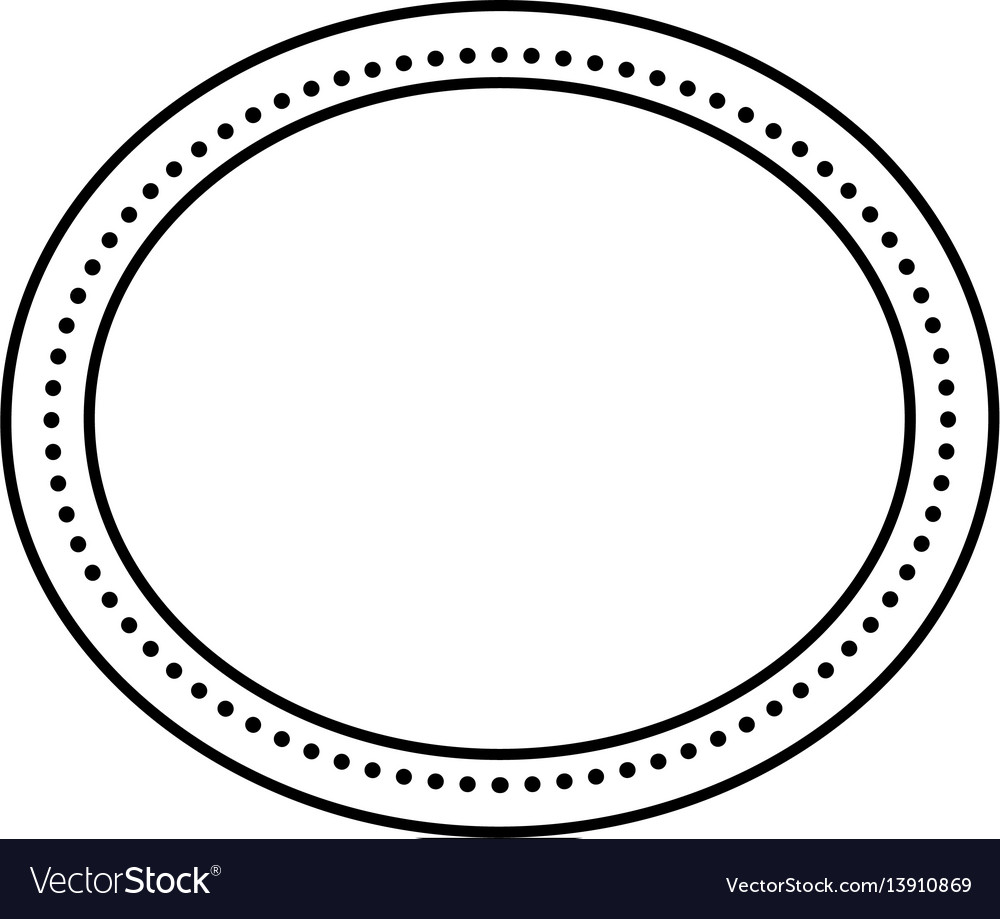 Frame seal isolated icon Royalty Free Vector Image