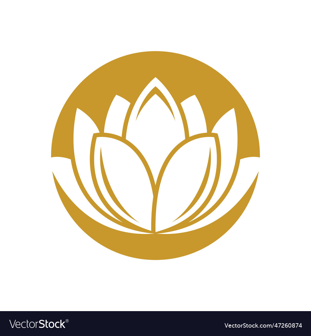 Beauty lotus logo images Royalty Free Vector Image