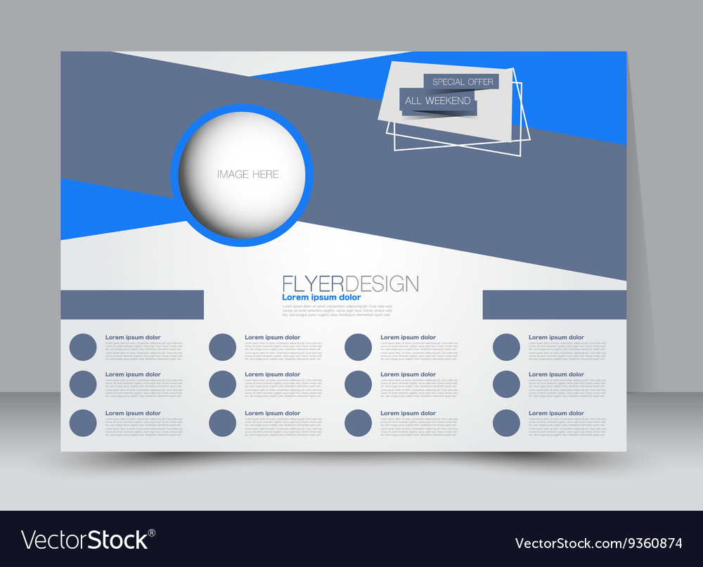landscape billboard flyer or brochure template vector image