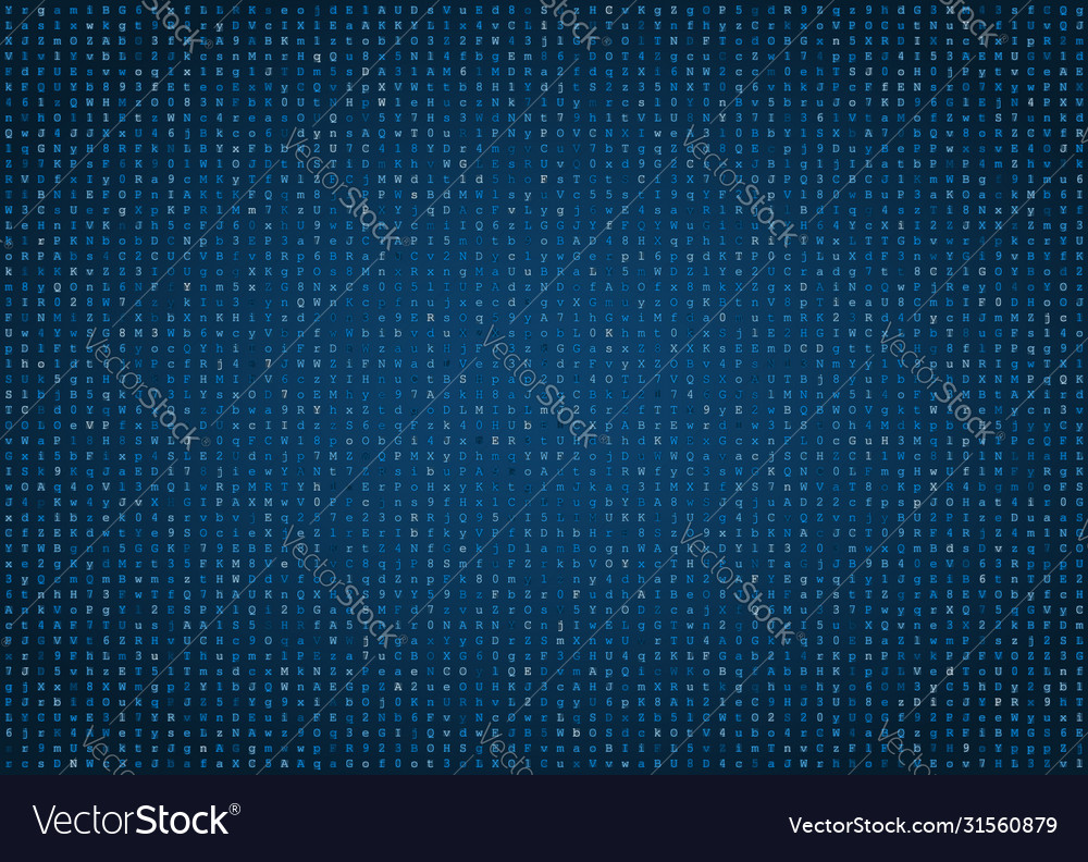Blue computer code background Royalty Free Vector Image