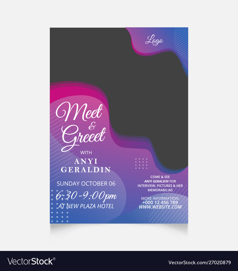 Meet And Greet Flyer Template Detrester com