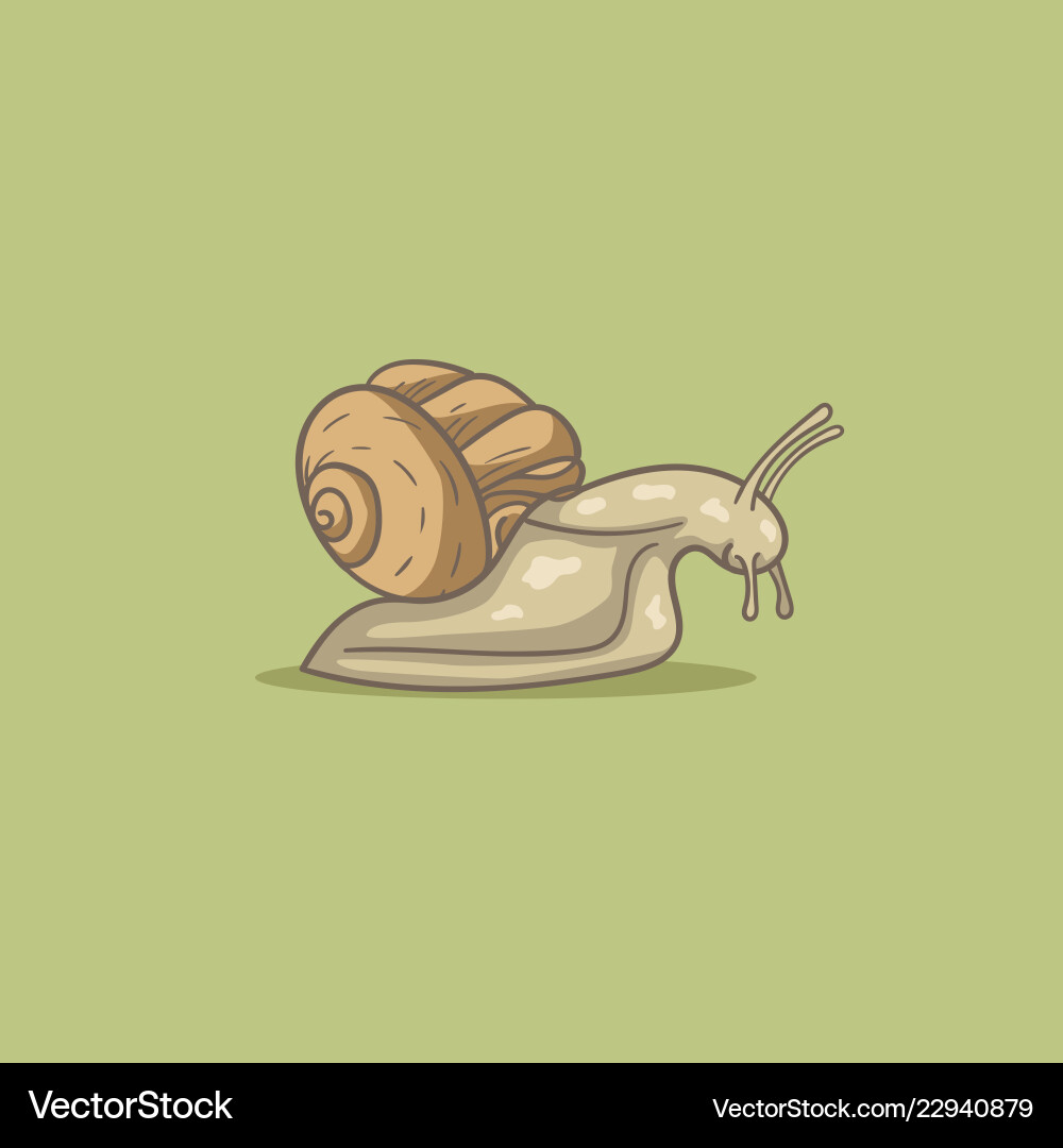Snail Bitmap Snail Royalty Free Vector Image - VectorStock