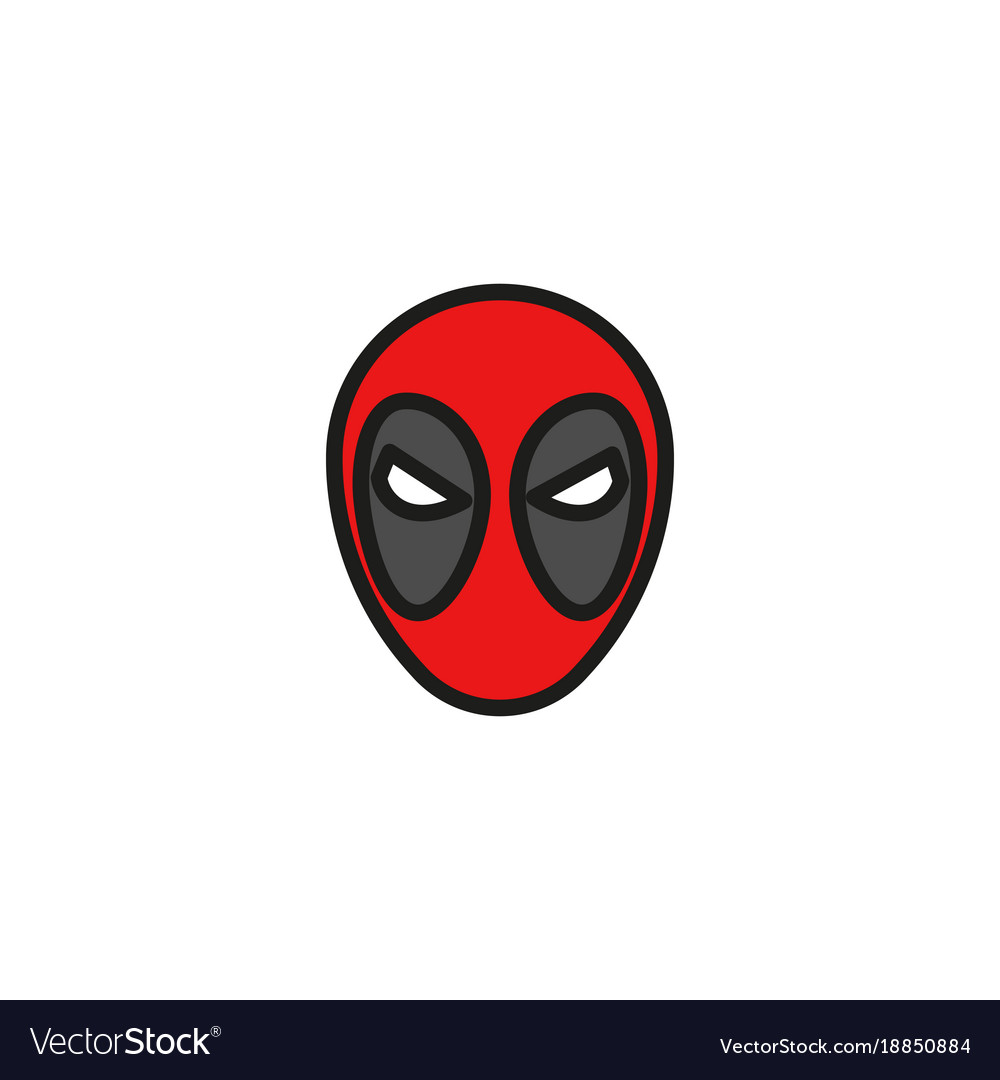 Comic superhero mask Royalty Free Vector Image