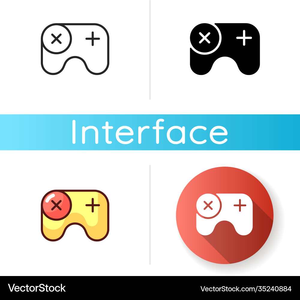 Games app icon Royalty Free Vector Image - VectorStock