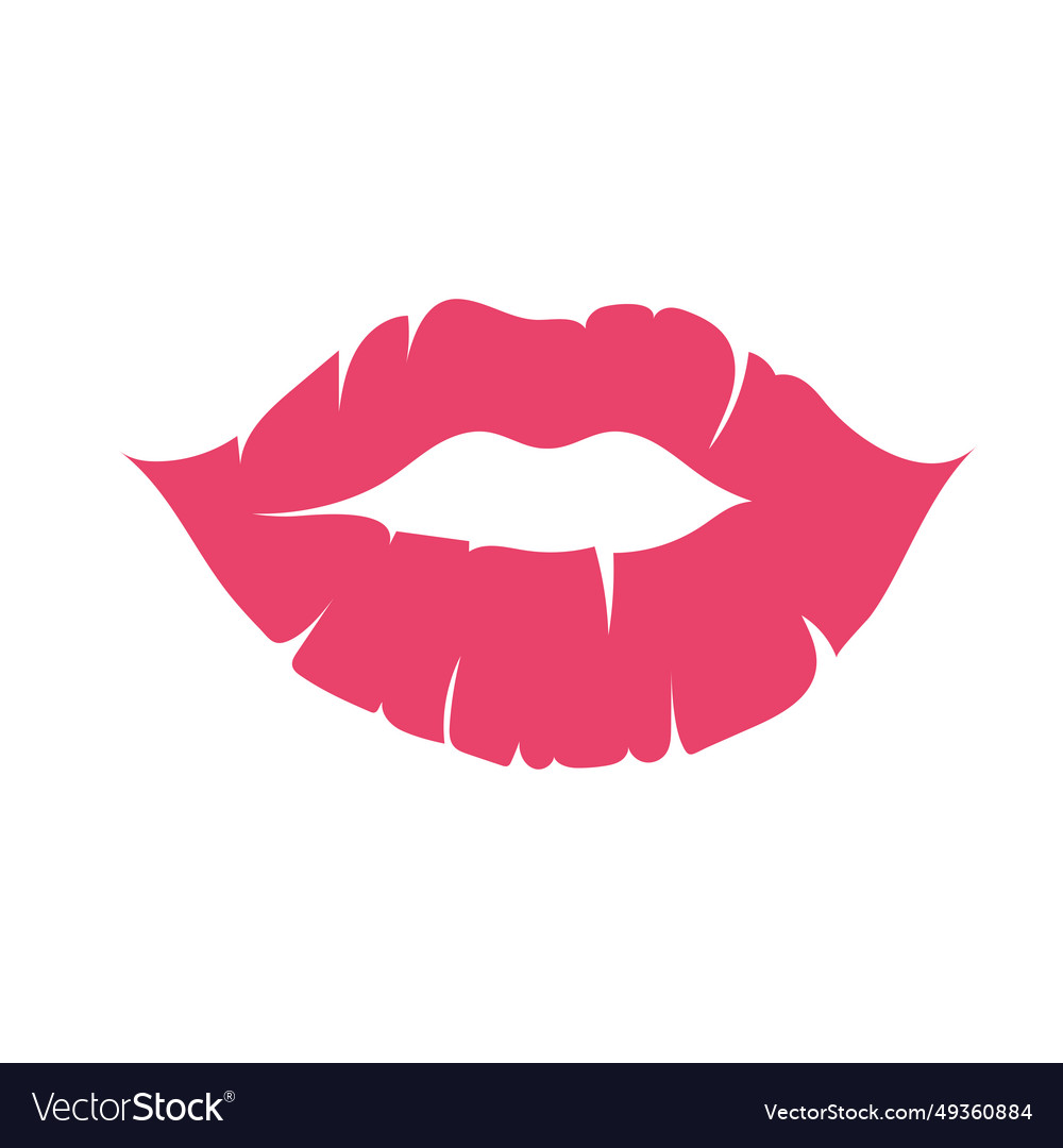 Kiss lips beauty Royalty Free Vector Image - VectorStock