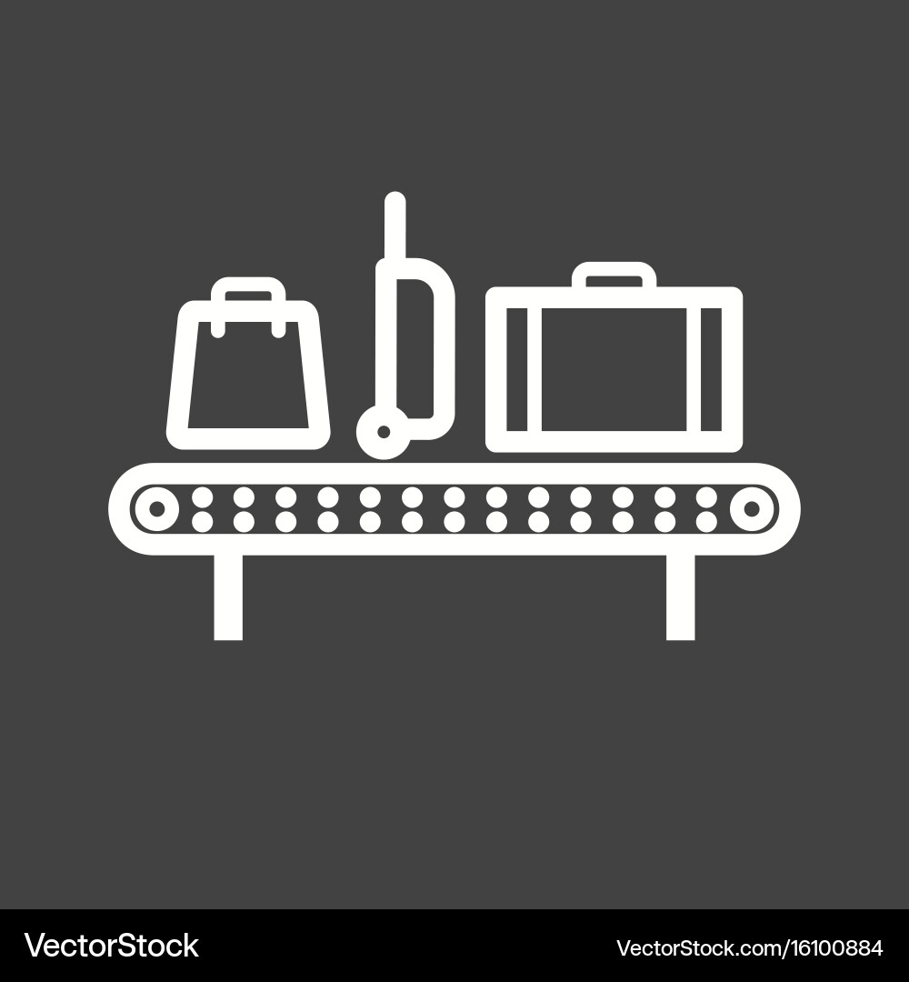 Luggage carousel Royalty Free Vector Image - VectorStock
