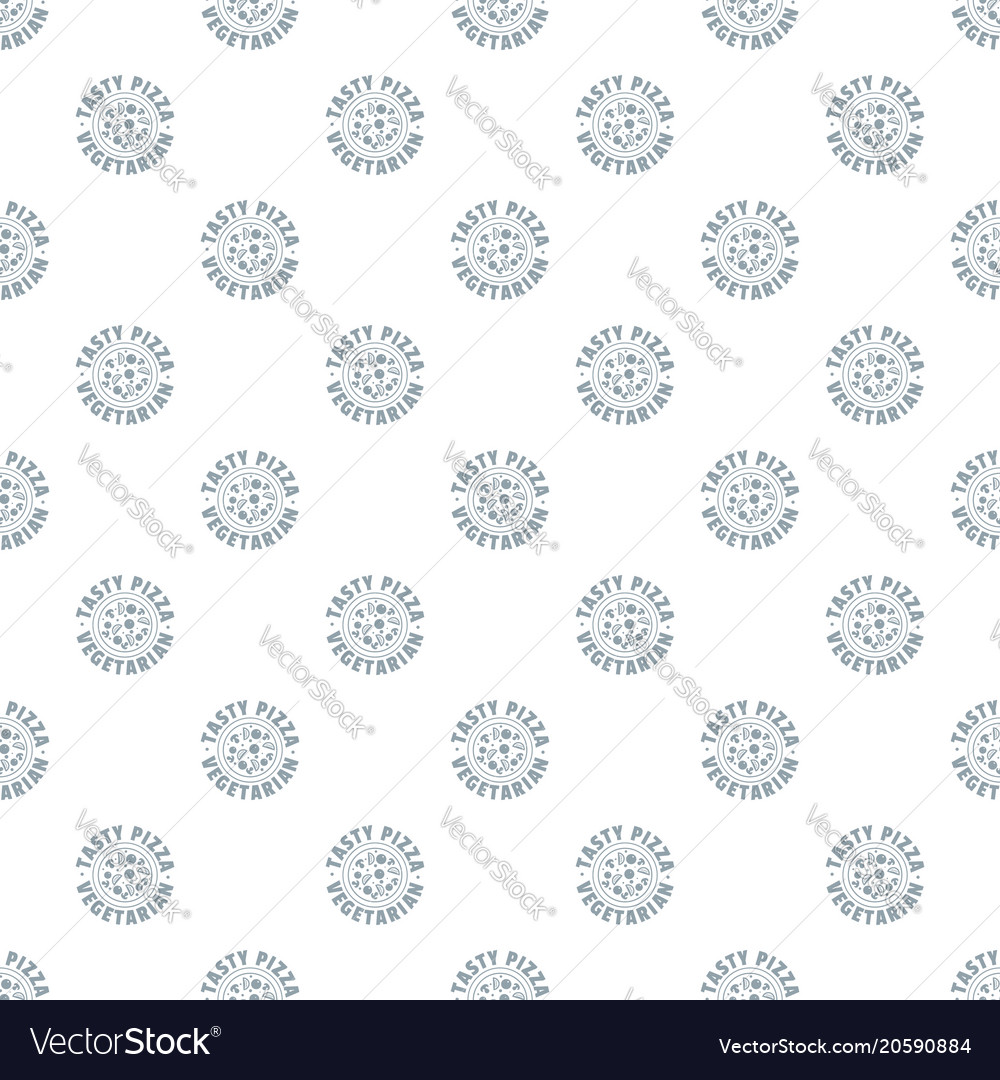 Pizza vegetarian pattern seamless Royalty Free Vector Image