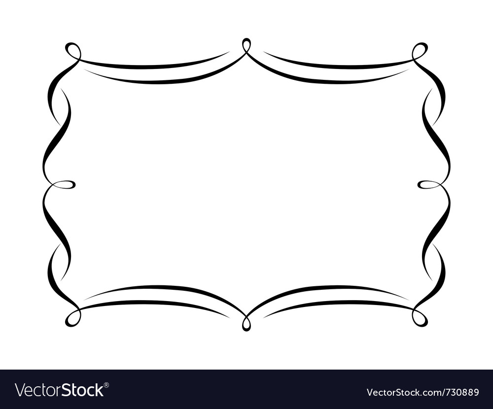 Calligraphy ornamental decorative frame