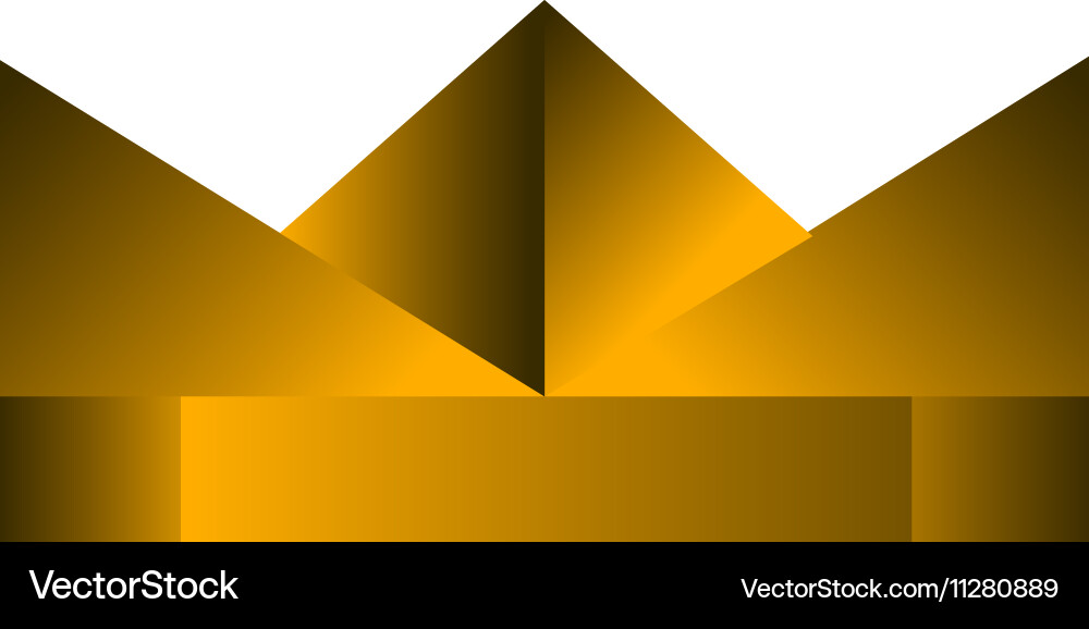 Isolated crown Royalty Free Vector Image - VectorStock