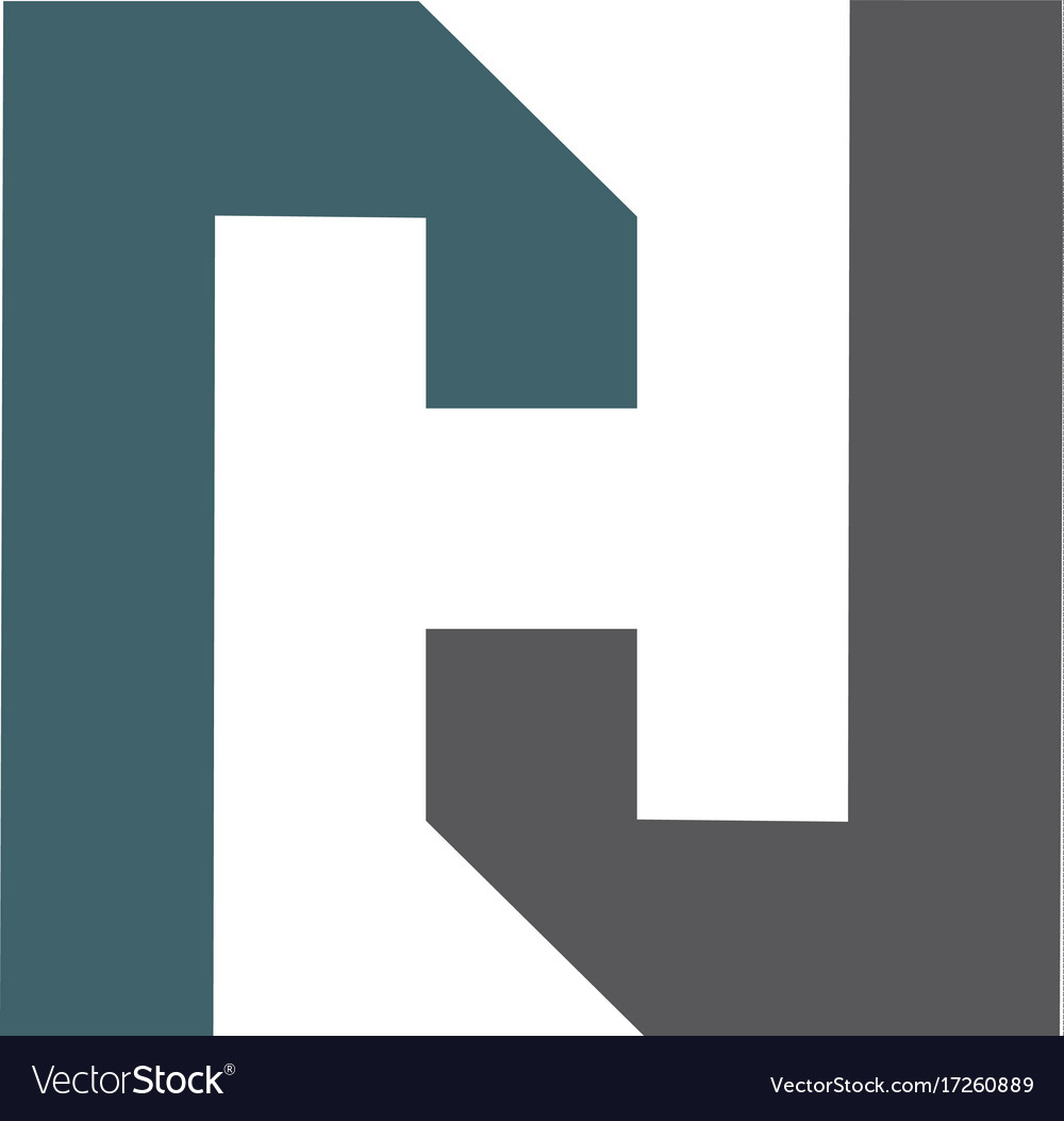 letter h logo icon design template royalty free vector image