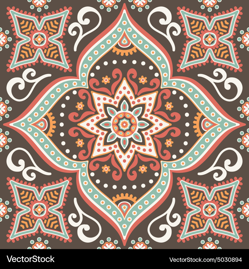 Abstract ethnic background seamless pattern Vector Image