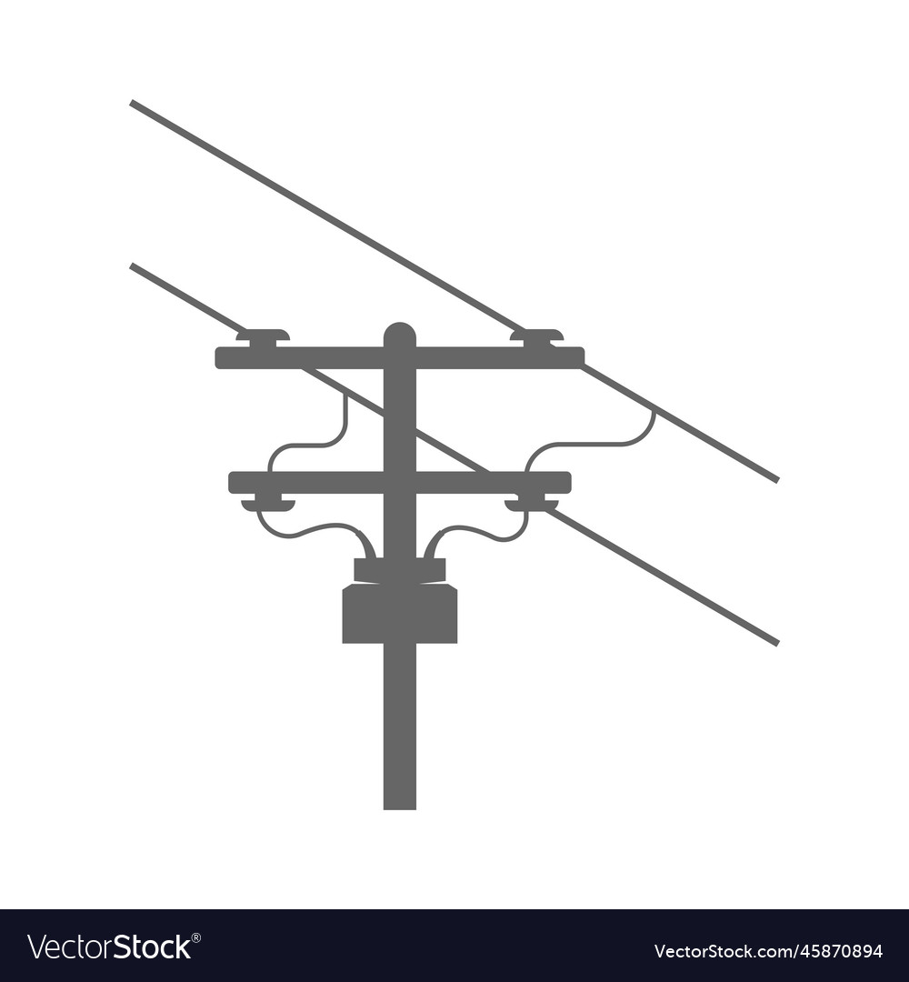 Electric pole icon design Royalty Free Vector Image