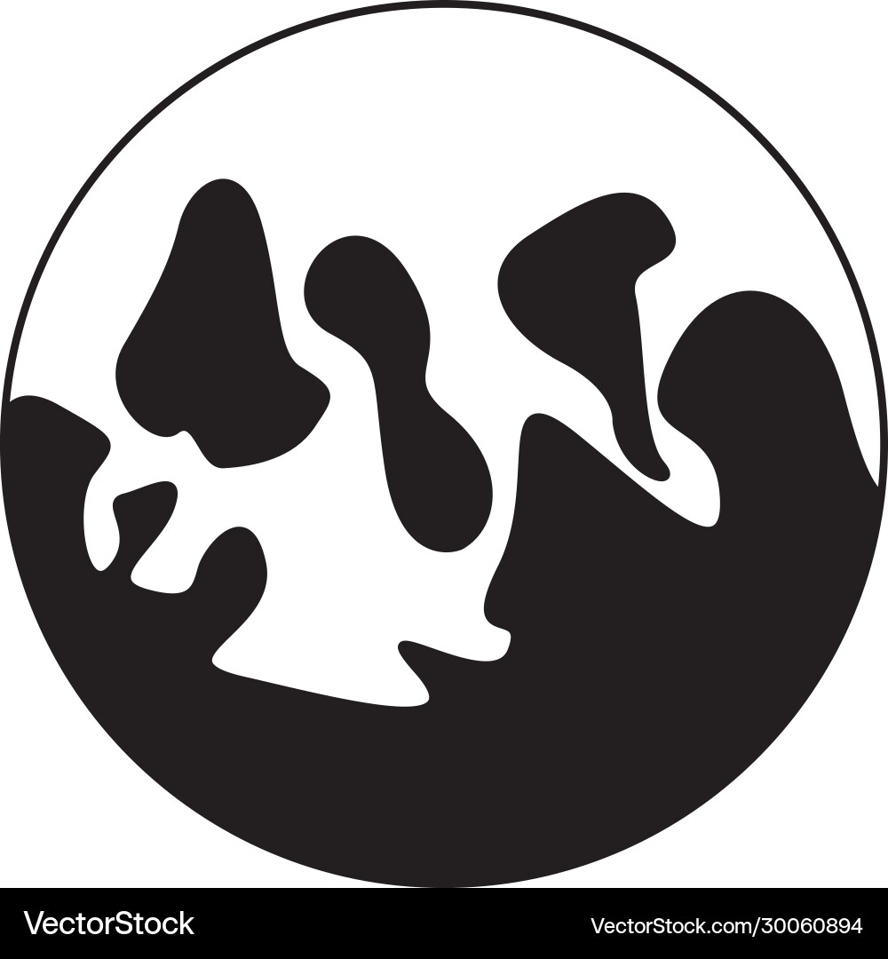 Moon satellite space isolated icon Royalty Free Vector Image
