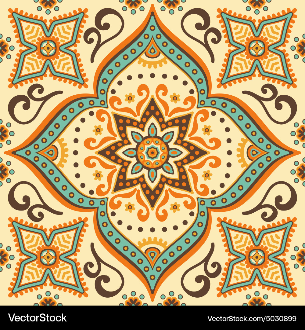 Abstract ethnic background seamless pattern Vector Image