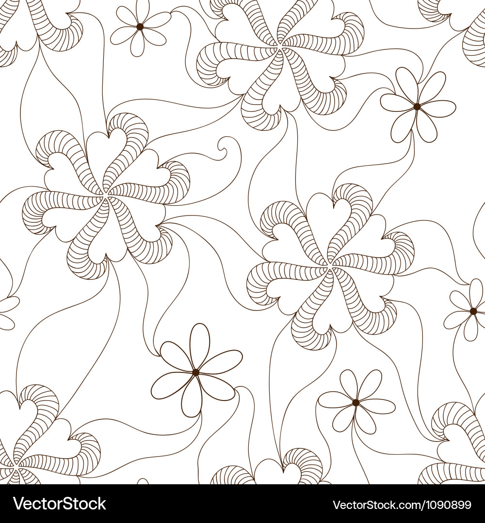 Floral seamless pattern element Royalty Free Vector Image