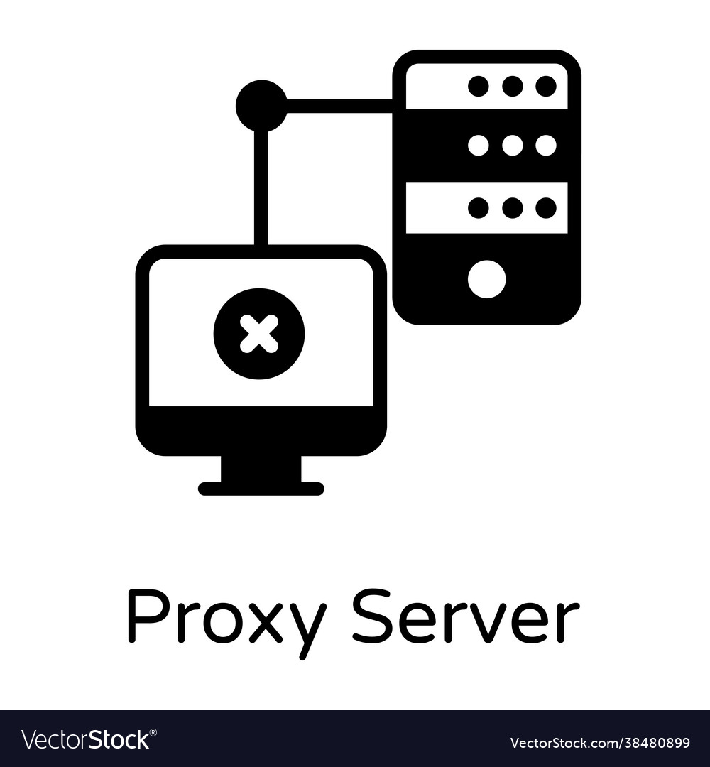 Proxy server Royalty Free Vector Image - VectorStock