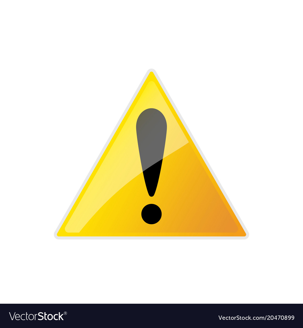 Warning danger sign Royalty Free Vector Image - VectorStock