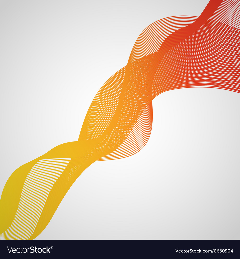 Abstract yellow and orange wave background Vector Image