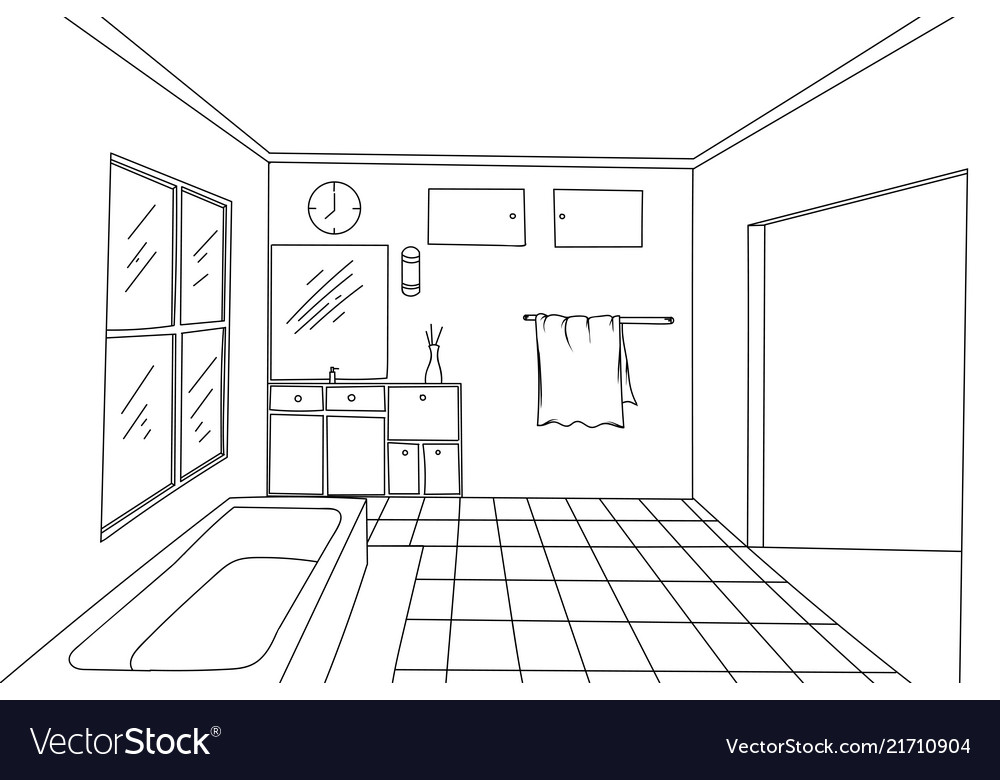 drawing for bathroom