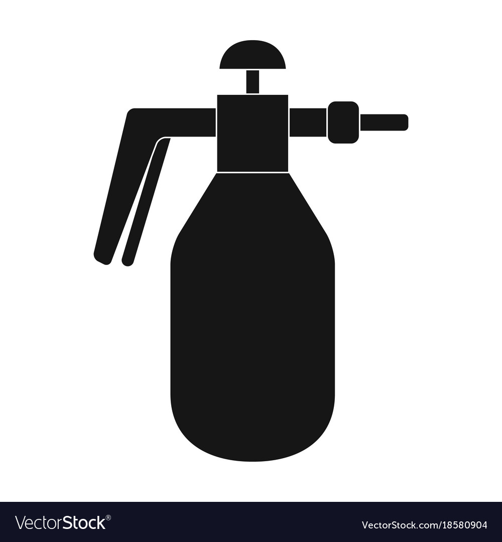 Dispenser for disinfection single icon in black Vector Image