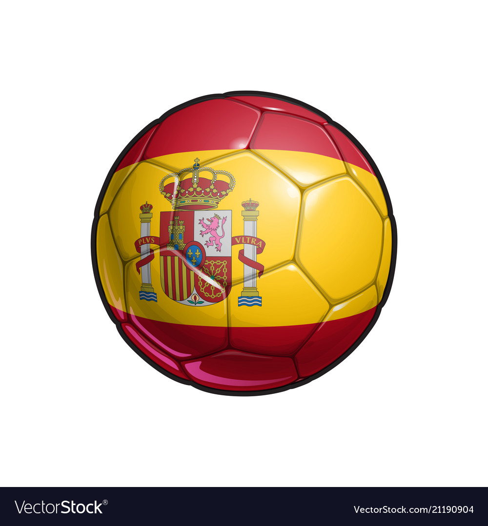 spanish-flag-football-soccer-ball-royalty-free-vector