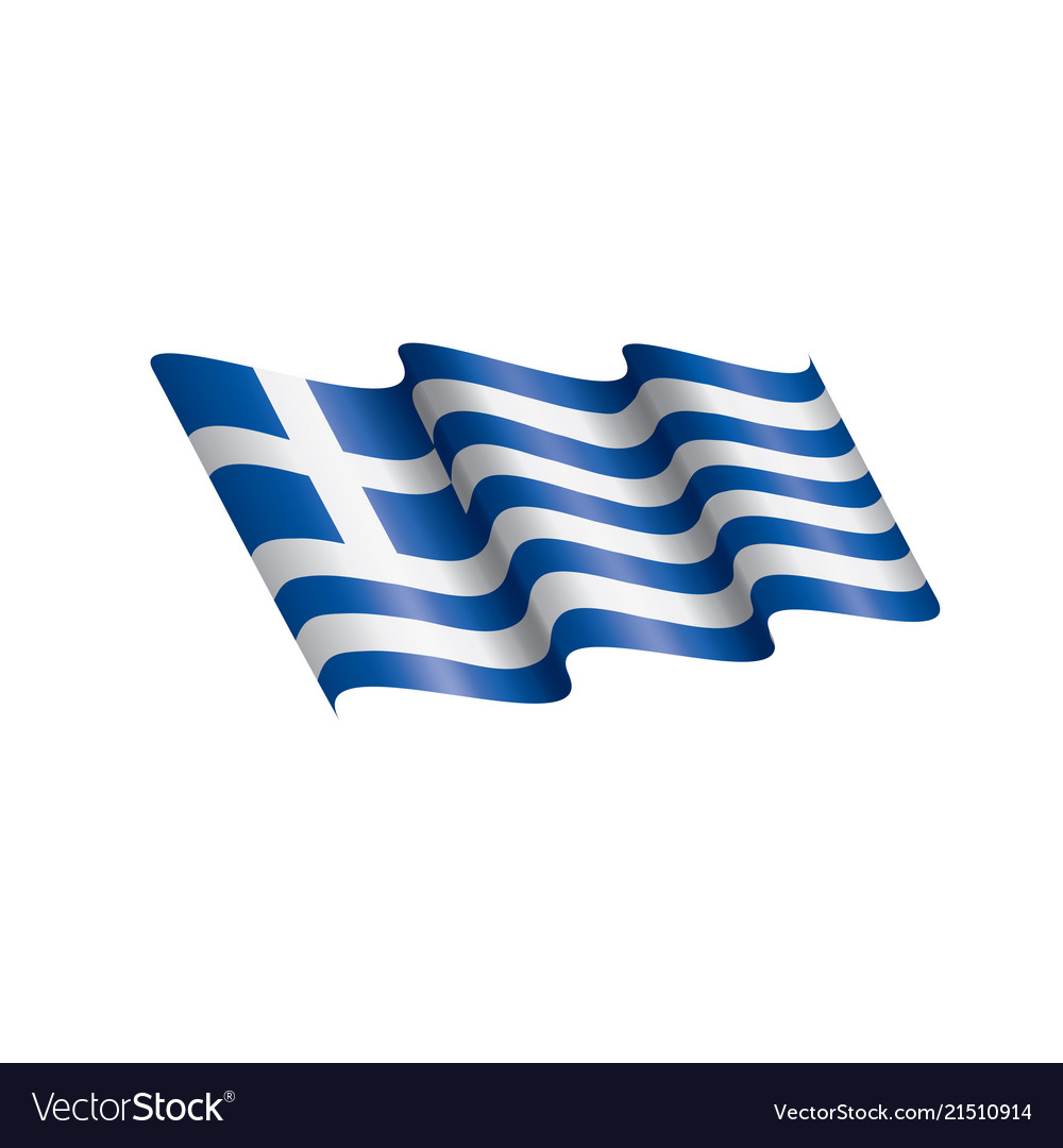 Greece flag Royalty Free Vector Image - VectorStock