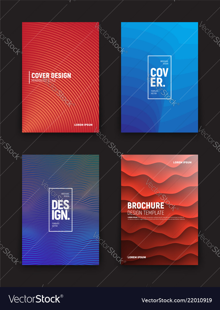 different brochures design templates royalty free vector booklet design templates