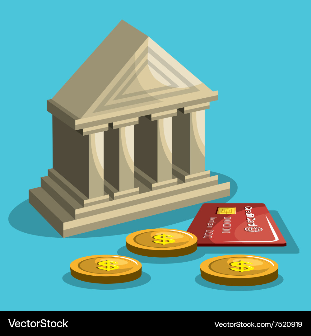 Mobile banking design Royalty Free Vector Image