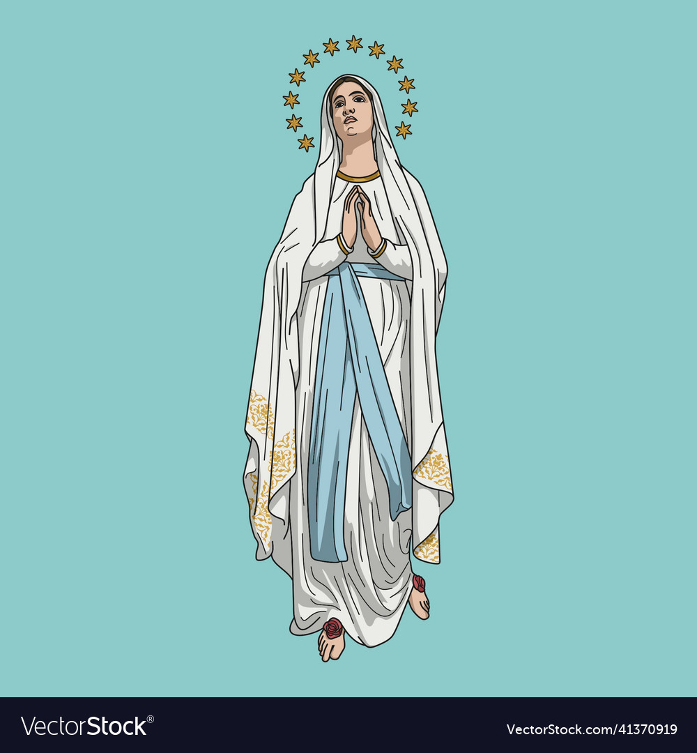 Our Lady Of Lourdes Clip Art