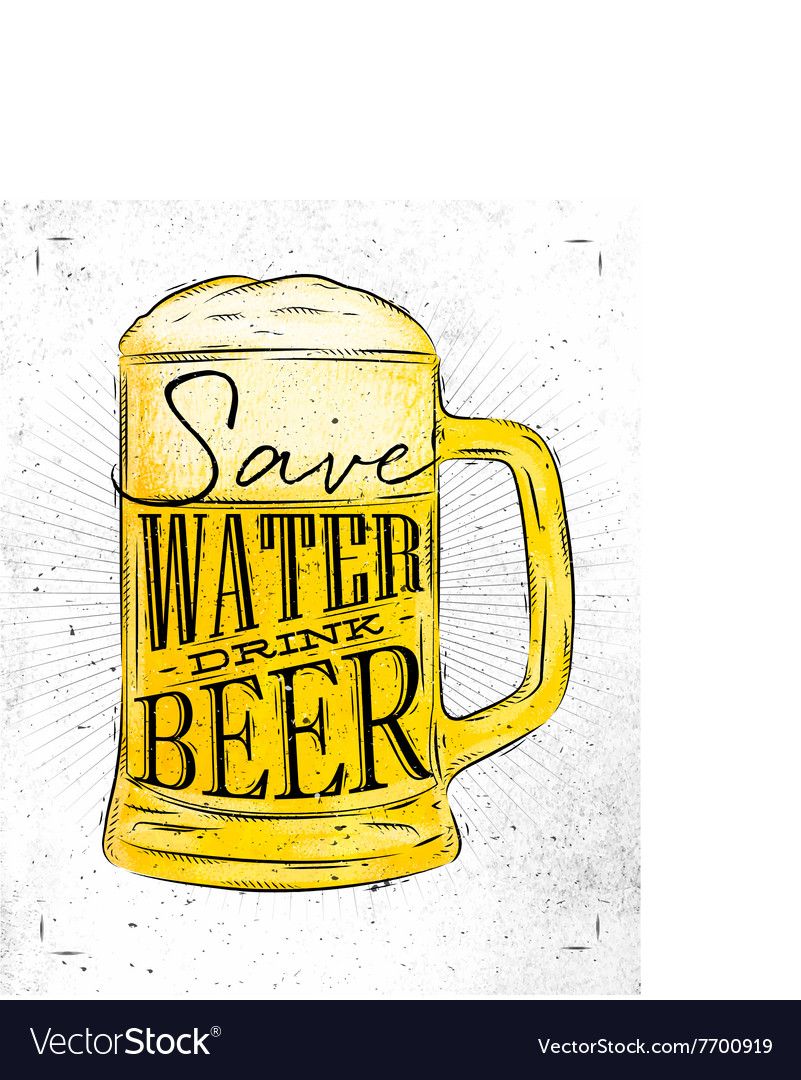Poster drink beer