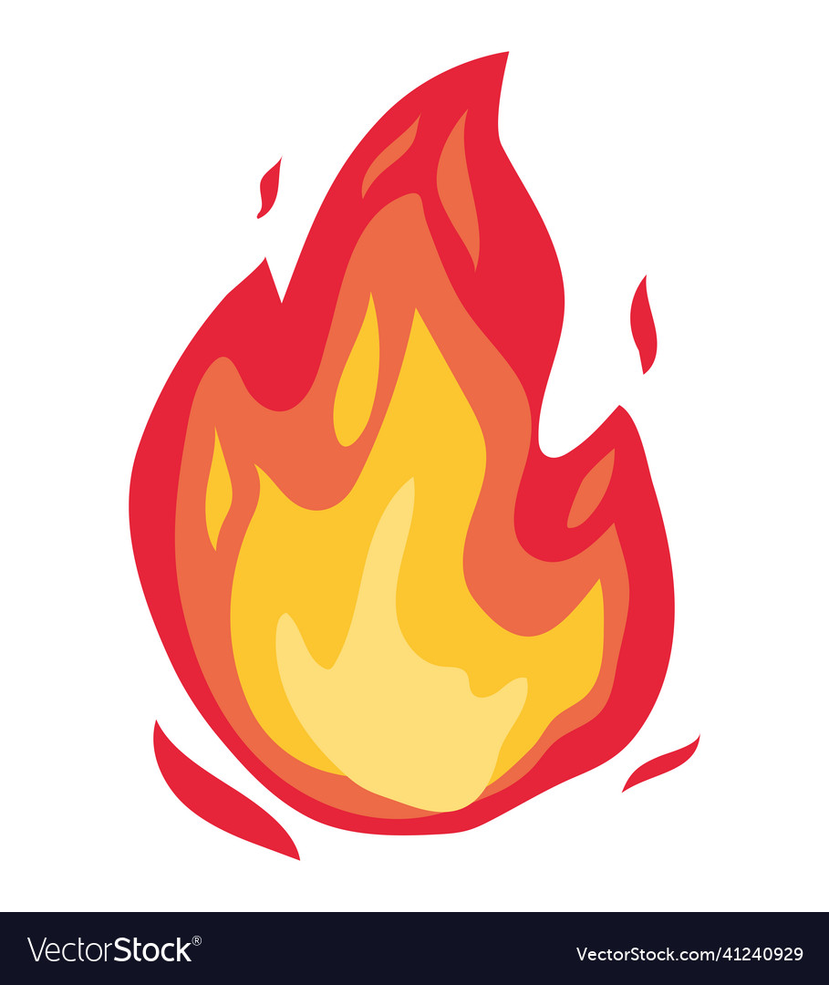 Colored flame design Royalty Free Vector Image