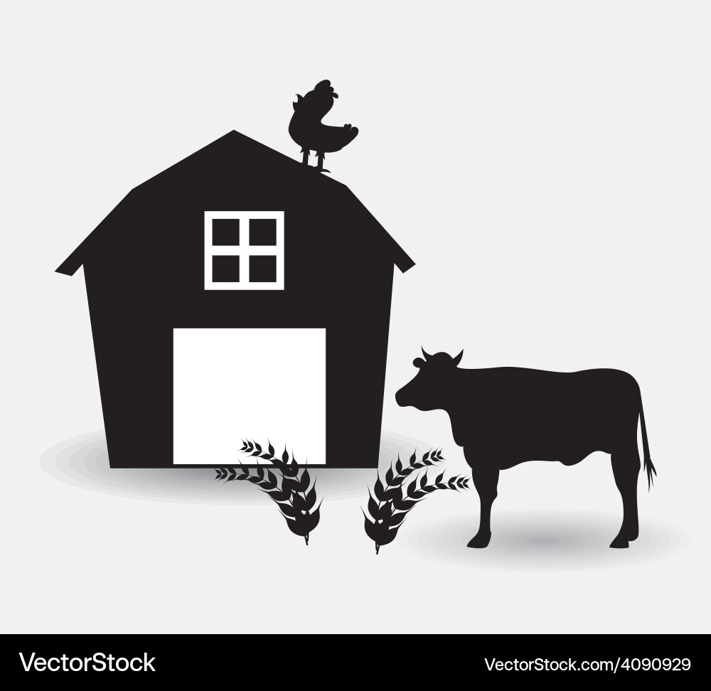 Farm design Royalty Free Vector Image - VectorStock
