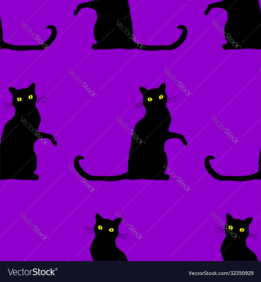 Halloween cats pattern