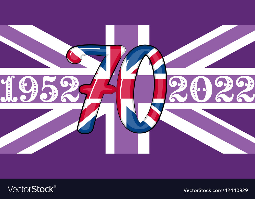 Queen elizabeths platinum jubilee celebration Vector Image