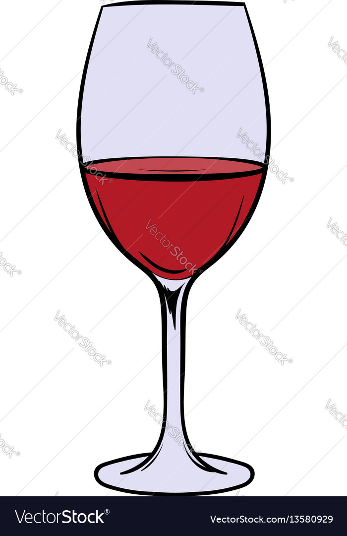 wine glass cartoon