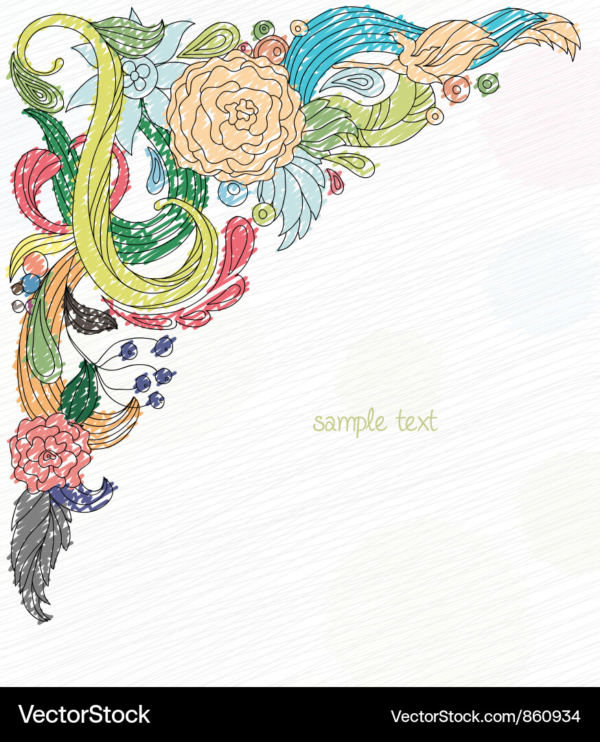 Doodles background Royalty Free Vector Image - VectorStock