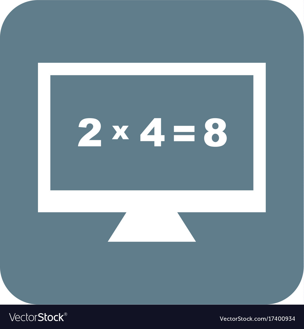 Math in computer royalty free vector image vectorstock